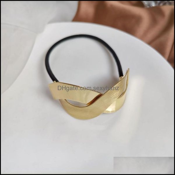 jewelry hair clips & barrettes fashion korean temperament retro glossy brushed metal elastic rope aessories 2447 drop delivery 2021 c1evk, Golden;silver
jewelry hair clips & barrettes fashion korean temperament retro glossy brushed metal elastic rope aessories 2447 drop delivery 2021 c1evk, Golden;silver