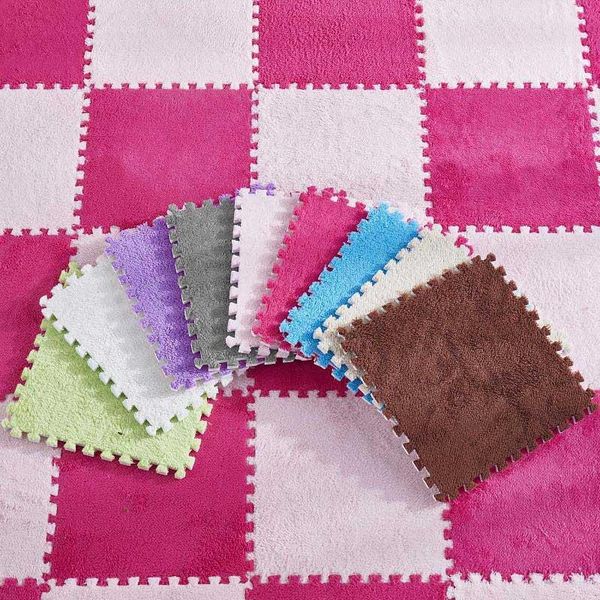 carpets solid colour patchwork plush rug kids baby play mat foam infant developing puzzle interlock floor mats 30*30cm 10pcs/bag
carpets solid colour patchwork plush rug kids baby play mat foam infant developing puzzle interlock floor mats 30*30cm 10pcs/bag