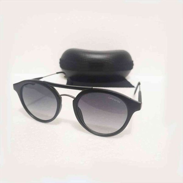 fashion men retro black metal sunglasses round driving women sun glasses, White;black