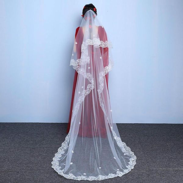 bridal veils voile mariage 3m two layer lace edge white ivory cathedral wedding veil long accessories veu de noiva, Black
bridal veils voile mariage 3m two layer lace edge white ivory cathedral wedding veil long accessories veu de noiva, Black