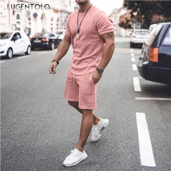 men's tracksuits lugentolo short sleeve t-shirt sets casual loose shorts summer thin o-neck solid pocket elastic waist large size, Gray
men's tracksuits lugentolo short sleeve t-shirt sets casual loose shorts summer thin o-neck solid pocket elastic waist large size, Gray