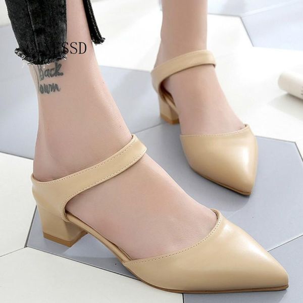 slippers pointed toe med heels women chunky pu loafers slides ladies shoes zapatos de mujer casual, Black
slippers pointed toe med heels women chunky pu loafers slides ladies shoes zapatos de mujer casual, Black