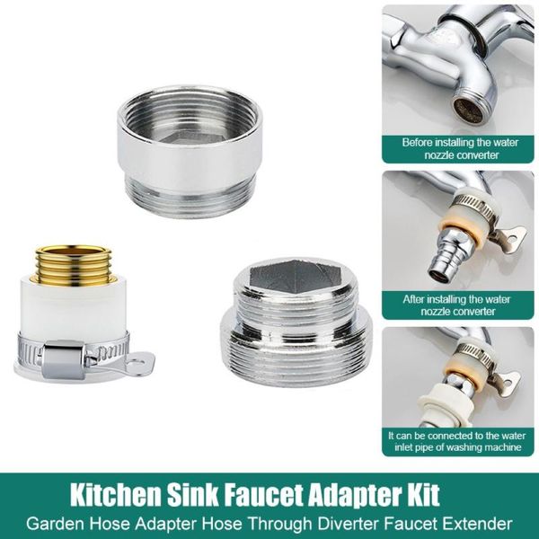 kitchen faucets 1pcs sink faucet adapter kit garden hose through diverter extender universal connector
kitchen faucets 1pcs sink faucet adapter kit garden hose through diverter extender universal connector