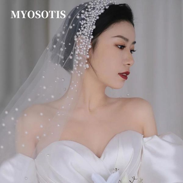 bridal veils fashion pearls beading wedding veil handmade beaded hair head accessories, Black
bridal veils fashion pearls beading wedding veil handmade beaded hair head accessories, Black