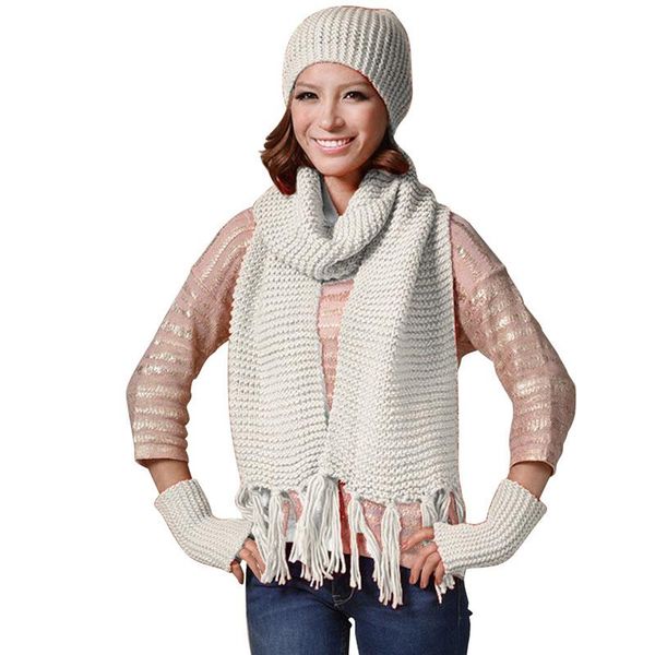 berets womens mens knitted ski beanie warm hat scarf and gloves winter set, Blue;gray
berets womens mens knitted ski beanie warm hat scarf and gloves winter set, Blue;gray