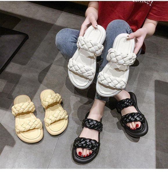 slippers casual all-match summer shoes women twist straps double-layer platform waterproof outdoor beach sandals, Black
slippers casual all-match summer shoes women twist straps double-layer platform waterproof outdoor beach sandals, Black