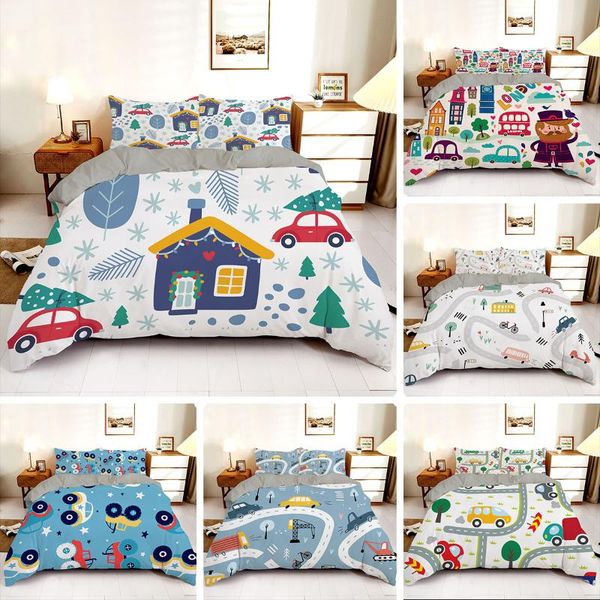 bedding sets 3d cartoon car set children teen king size duvet cover 2/3pcs luxury nordic covers 240x220 for home textiles
bedding sets 3d cartoon car set children teen king size duvet cover 2/3pcs luxury nordic covers 240x220 for home textiles