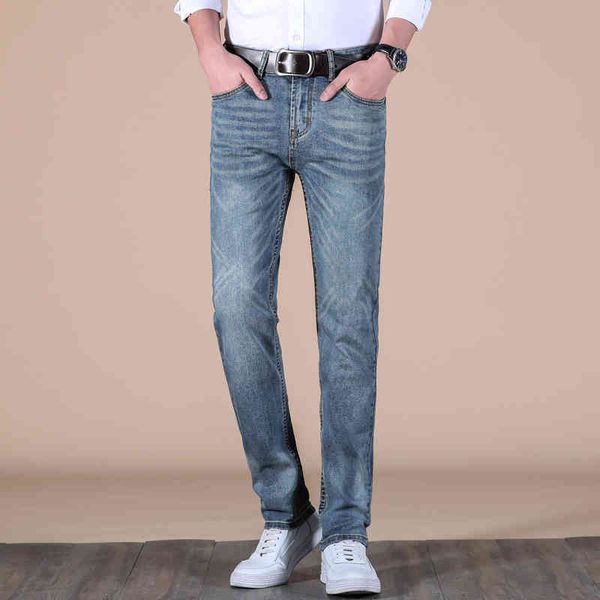 jean shan bao comfortable fine cotton stretch denim 2021 spring classic retro business fit jeans in fashion, Blue
jean shan bao comfortable fine cotton stretch denim 2021 spring classic retro business fit jeans in fashion, Blue