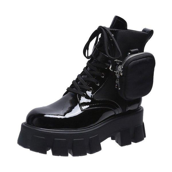 boots women's patent leather gothic short ladies winter fashion wedge zip up punk style with pocket smasll bag shoes, Black
boots women's patent leather gothic short ladies winter fashion wedge zip up punk style with pocket smasll bag shoes, Black