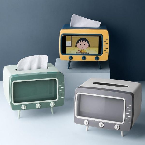 in 1 tv tissue box deskpaper holder creative dispenser storage napkin case organizer with mobile phone decorative boxes & napkins
in 1 tv tissue box deskpaper holder creative dispenser storage napkin case organizer with mobile phone decorative boxes & napkins