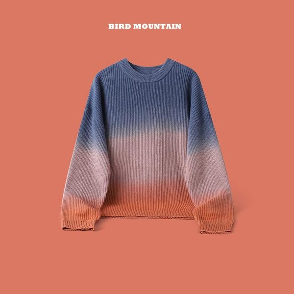 men's sweaters fashion couple gradient color knitted sweater autumn winter streetwear hip hop pullover harajuku oversized clothes, White;black
men's sweaters fashion couple gradient color knitted sweater autumn winter streetwear hip hop pullover harajuku oversized clothes, White;black