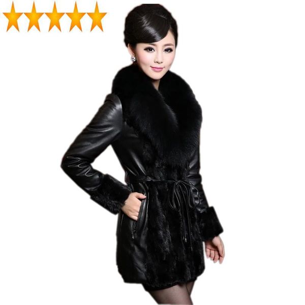 women's fur & faux warm winter coat leather jacket for women plus size korean black womens coats chaqueta mujer kj291
women's fur & faux warm winter coat leather jacket for women plus size korean black womens coats chaqueta mujer kj291