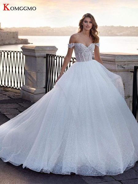 other wedding dresses luxury off the shoulder court train dress for women high-end sweetheart neck embroidery appliques tulle bridal ball go, White
other wedding dresses luxury off the shoulder court train dress for women high-end sweetheart neck embroidery appliques tulle bridal ball go, White