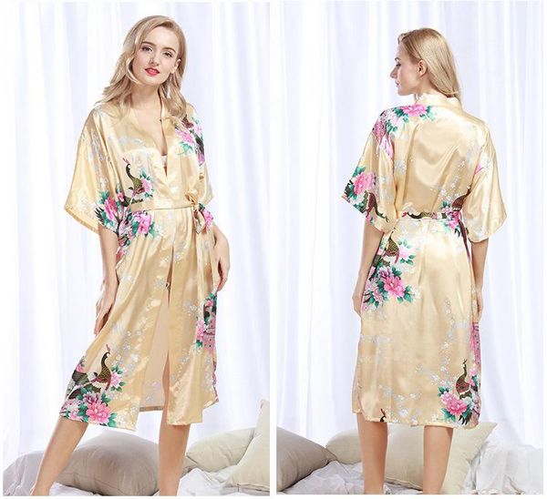 women's sleepwear peacock print plus size rayon nightgown bathrobe silky satin nightdress ladies summer home service robe, Black;red
women's sleepwear peacock print plus size rayon nightgown bathrobe silky satin nightdress ladies summer home service robe, Black;red