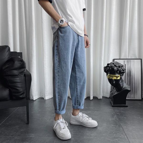 men's jeans 2021 summer fashion simple solid color straight trousers cotton harem pants men blue xxl
men's jeans 2021 summer fashion simple solid color straight trousers cotton harem pants men blue xxl