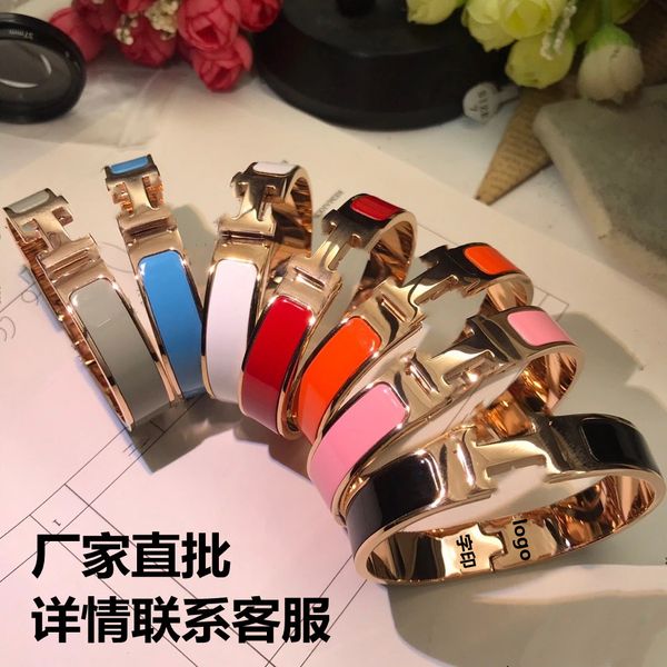 2021 men's and women's fashion hh bracelet bangle enamel h letter electroplating 18k rose gold couple korean trend simple baking p, Black
2021 men's and women's fashion hh bracelet bangle enamel h letter electroplating 18k rose gold couple korean trend simple baking p, Black