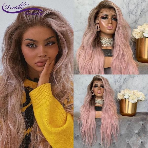 frontal wig brazilian wave lace front human hair wigs for black women omber pink colored 13x4 dream beauty, Black;brown
frontal wig brazilian wave lace front human hair wigs for black women omber pink colored 13x4 dream beauty, Black;brown