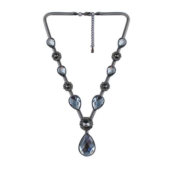 chains women summer style black color chain rhinestone necklaces jewelry for gift party, Silver
chains women summer style black color chain rhinestone necklaces jewelry for gift party, Silver