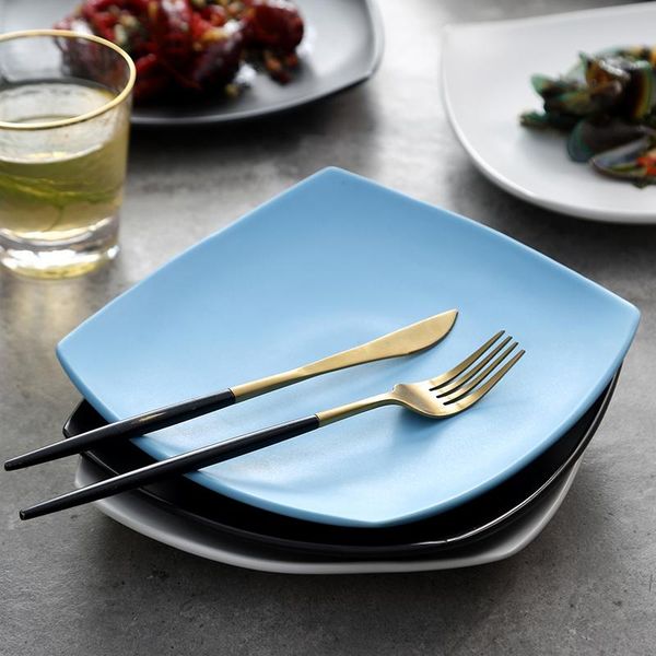 dishes & plates square ceramic tableware restaurant large flat creative european style black household dinner plate dessert storage tray
dishes & plates square ceramic tableware restaurant large flat creative european style black household dinner plate dessert storage tray