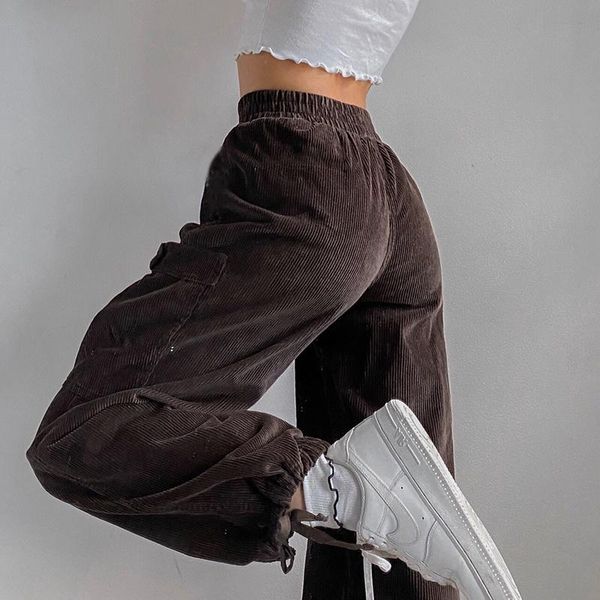 women's pants & capris y2k brown corduroy pocket lace up leggings pantalon femme fashion streetwear harem high waist cargo joggers wome, Black;white
women's pants & capris y2k brown corduroy pocket lace up leggings pantalon femme fashion streetwear harem high waist cargo joggers wome, Black;white