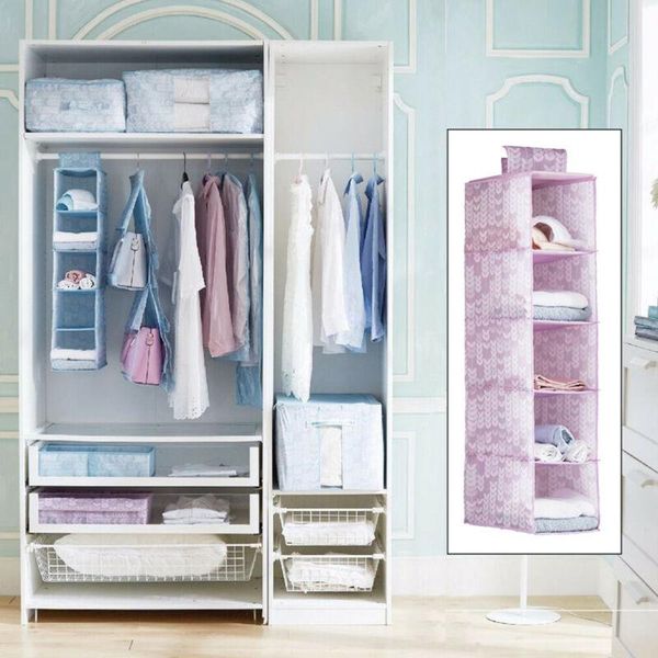 storage boxes & bins brand foldable hanging closet clothes organizer 5 shelf rack wardrobe oxford cloth five-layer bag
storage boxes & bins brand foldable hanging closet clothes organizer 5 shelf rack wardrobe oxford cloth five-layer bag