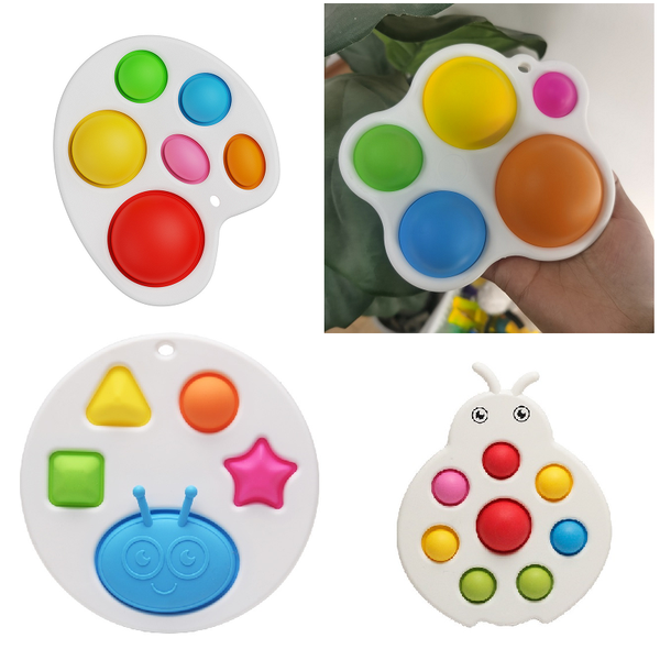 simple dimple fidget sensory toy set stress relief toy autism anxiety relief stress bubble fidget sensory toy for baby 0-36m
simple dimple fidget sensory toy set stress relief toy autism anxiety relief stress bubble fidget sensory toy for baby 0-36m