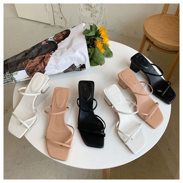 2021 summer sandals women low heel slippers slip on ankle wrap slides square heels slipper narrow band sandal big front and rear strap flip, Black
2021 summer sandals women low heel slippers slip on ankle wrap slides square heels slipper narrow band sandal big front and rear strap flip, Black