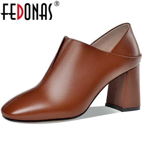single concise genuine leather women shoes elegant square toe thick heels pumps famale spring summer woman 210528, Black
single concise genuine leather women shoes elegant square toe thick heels pumps famale spring summer woman 210528, Black