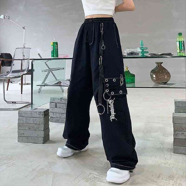 harajuku punk black cargo women pants gothic chain white wide leg trousers female hippie street style emo center goth y2k, Black;white
harajuku punk black cargo women pants gothic chain white wide leg trousers female hippie street style emo center goth y2k, Black;white