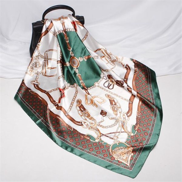 scarves artificial silk scarf square women 90cm belt print retro style smooth spring summer hijab foulard, Blue;gray
scarves artificial silk scarf square women 90cm belt print retro style smooth spring summer hijab foulard, Blue;gray
