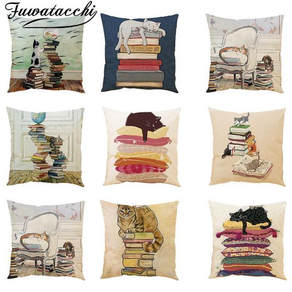 cushion/decorative pillow fuwatacchi cushion cover linen cute cat kitten home decorative throw pillowcase sofa waist funda cojin 45cm
cushion/decorative pillow fuwatacchi cushion cover linen cute cat kitten home decorative throw pillowcase sofa waist funda cojin 45cm