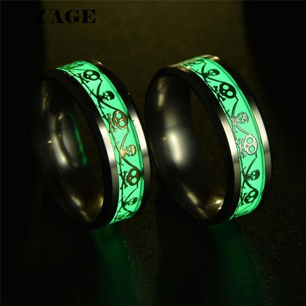 cluster rings uage glow ring skull men women glowing luminous punk gift in the dark jewelry, Golden;silver
cluster rings uage glow ring skull men women glowing luminous punk gift in the dark jewelry, Golden;silver