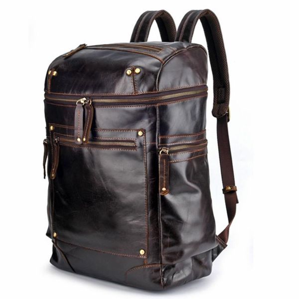backpack style retro genuine leather large capacity leisure travel bookbag schoolbag
backpack style retro genuine leather large capacity leisure travel bookbag schoolbag