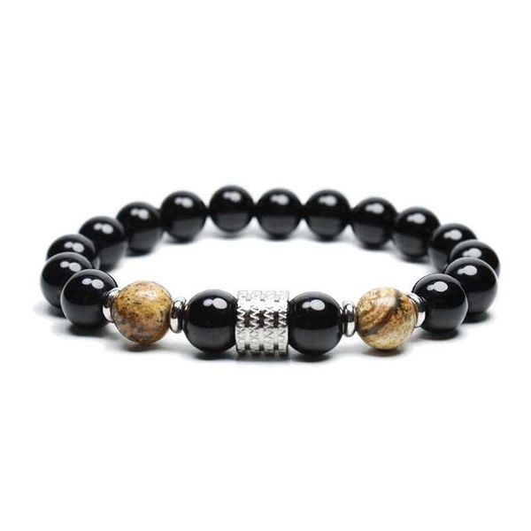 link, chain tiger eye bright stone stainless steel men's bracelet mixed color jewelry for women, Black
link, chain tiger eye bright stone stainless steel men's bracelet mixed color jewelry for women, Black