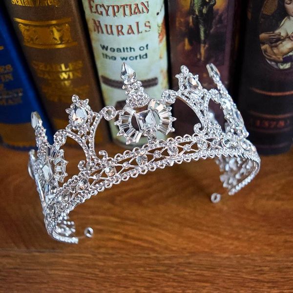 bridal tiaras baroque queen big crowns women crystal hair jewelry headband rhinestone pageant diadem wedding accessories clips & barrettes, Golden;silver
bridal tiaras baroque queen big crowns women crystal hair jewelry headband rhinestone pageant diadem wedding accessories clips & barrettes, Golden;silver