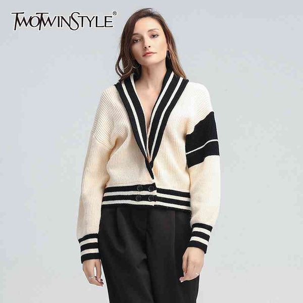 striped casual sweater for women v neck long sleeve korean knitted pullovers female fall fashion clothes 210524, Black;brown
striped casual sweater for women v neck long sleeve korean knitted pullovers female fall fashion clothes 210524, Black;brown