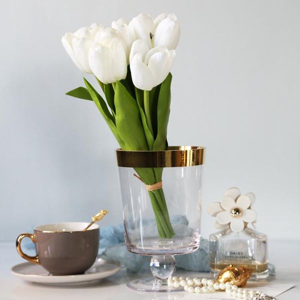 home garden simple handmade gold rim decoration pure crystal glass floral vase ornaments flower arrangement vases
home garden simple handmade gold rim decoration pure crystal glass floral vase ornaments flower arrangement vases