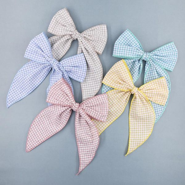 hair accessories korean style plaid ribbon big bow clips lovely baby girl hairpin child four seasons kids gift headwear, Slivery;white 
hair accessories korean style plaid ribbon big bow clips lovely baby girl hairpin child four seasons kids gift headwear, Slivery;white