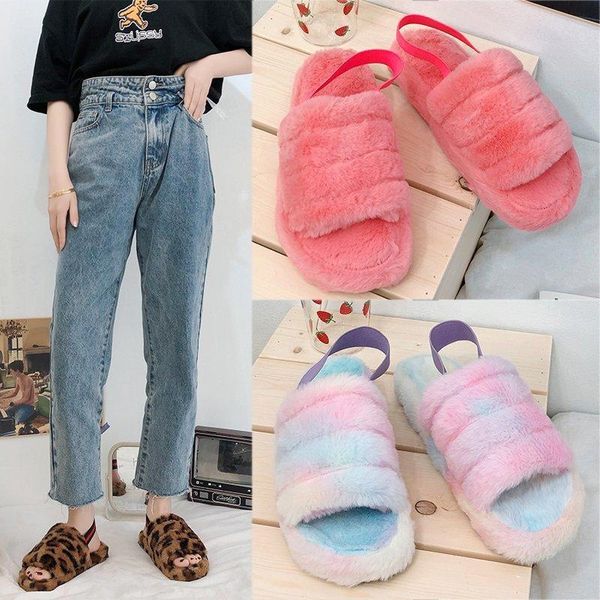spring color wool slippers women flat home fur fluffy slides and purse set zapatos para mujer, Black
spring color wool slippers women flat home fur fluffy slides and purse set zapatos para mujer, Black
