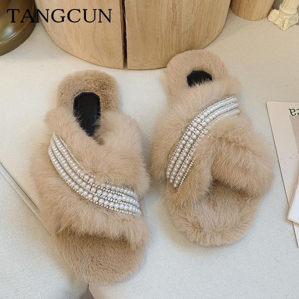 crystal slippers women warm winter fluffy fur house slides shoes fashion ladies soft plush flat bedroom home, Black
crystal slippers women warm winter fluffy fur house slides shoes fashion ladies soft plush flat bedroom home, Black
