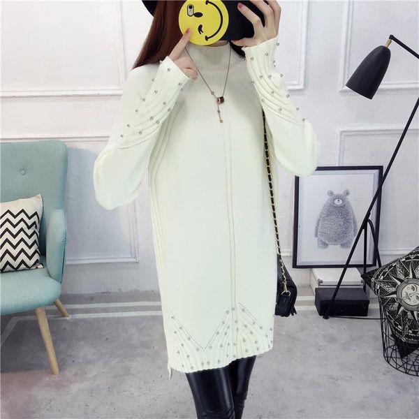 casual dresses autumn winter women's sweater dress half high collar loose rivet beads all-match ladies slim knit female jumper, Black;gray
casual dresses autumn winter women's sweater dress half high collar loose rivet beads all-match ladies slim knit female jumper, Black;gray