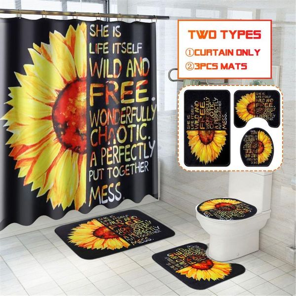 shower curtains sunflower print flower waterproof bathroom curtain toilet cover mat non-slip rug set for bathtub decor
shower curtains sunflower print flower waterproof bathroom curtain toilet cover mat non-slip rug set for bathtub decor