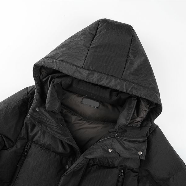 winter new mens long windbreaker down coat fashion brand jacket heated puff thick clothing 23rdf, Black