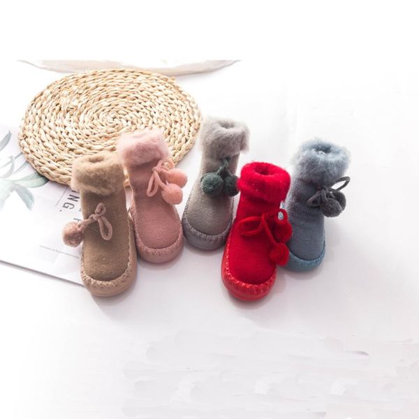 first walkers baby shoes with soft sole plus velvet nonslip floor socks bowknot pompom toddler thick warm waterproof ankle boots
first walkers baby shoes with soft sole plus velvet nonslip floor socks bowknot pompom toddler thick warm waterproof ankle boots