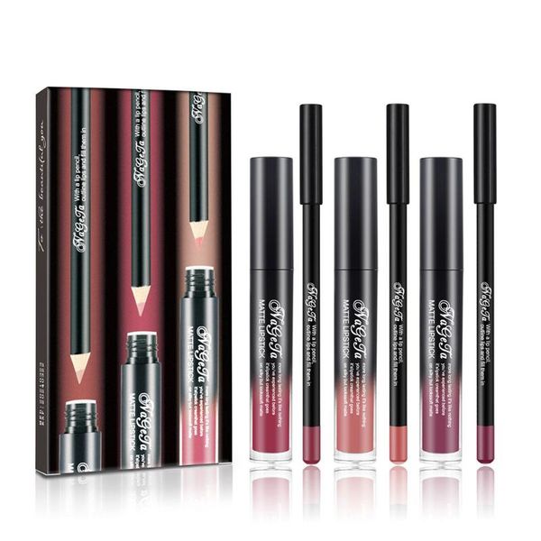 6pcs lip gloss & liner makeup set long lasting lipstick waterproof matte liquid lipliner pencil lips cosmetics kits
6pcs lip gloss & liner makeup set long lasting lipstick waterproof matte liquid lipliner pencil lips cosmetics kits