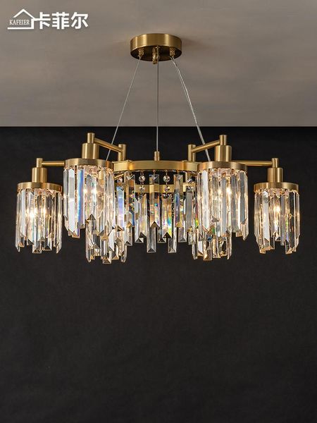 pendant lamps light luxury crystal chandelier living room lamp simple high-end hall dining bedroom lighting
pendant lamps light luxury crystal chandelier living room lamp simple high-end hall dining bedroom lighting