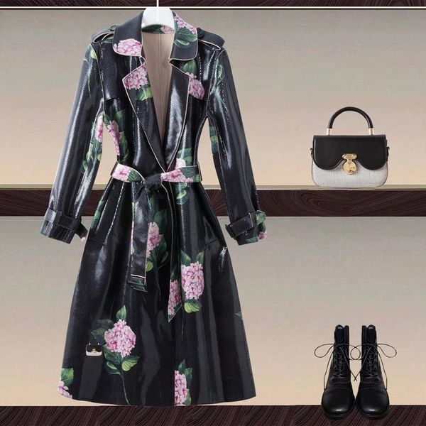 women's trench coats coat designer autumn long sleeve belt print vintage elegant casual party fashion midi jacket, Tan;black
women's trench coats coat designer autumn long sleeve belt print vintage elegant casual party fashion midi jacket, Tan;black