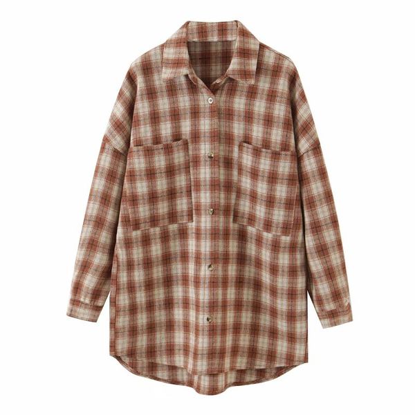 women's jackets women spring autumn long woolen brown plaid shirt design jacket female turn down collar single breasted casual loose to, Black;brown
women's jackets women spring autumn long woolen brown plaid shirt design jacket female turn down collar single breasted casual loose to, Black;brown