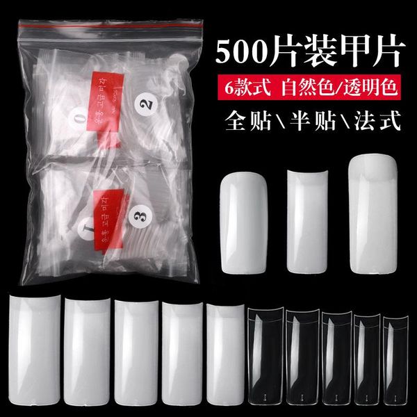 false nails 500pcs natural white transparent square end french half full abs nail tips fake fingernails extension manicure set, Red;gold
false nails 500pcs natural white transparent square end french half full abs nail tips fake fingernails extension manicure set, Red;gold