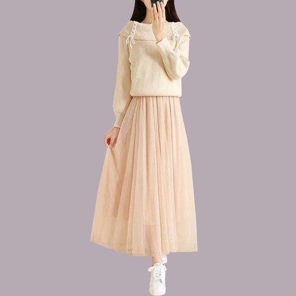 casual dresses 2021 autumn and winter french retro women long a-line dress sweet knitted lace female sleeve mesh vestidos, Black;gray
casual dresses 2021 autumn and winter french retro women long a-line dress sweet knitted lace female sleeve mesh vestidos, Black;gray